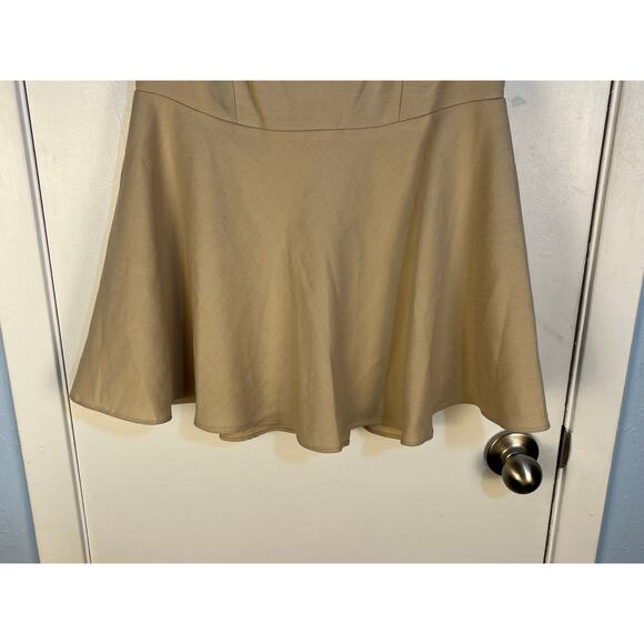 Tuckernuck Pomander Place Peplum Tank Top Small Khaki Feminine Preppy Twee - Picture 3 of 7